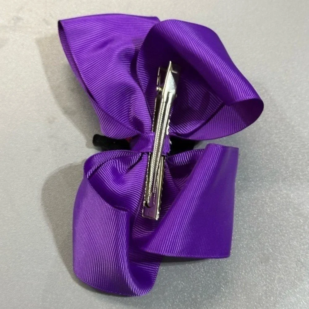 NEW girls hair bow clip accessory‎ LOL ribbon pinwheel barrette